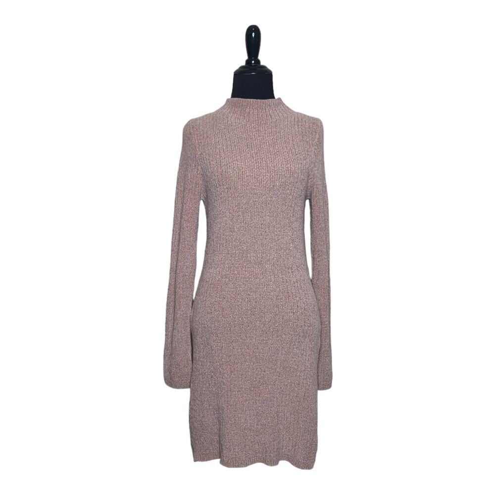 Kimchi Blue beige long sleeves mini sweater dress size Medium